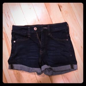 Express high waist cuffed shorts 0